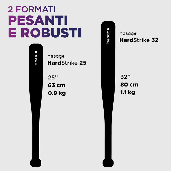 Mazza da Baseball in Acciaio Temprato Pesante