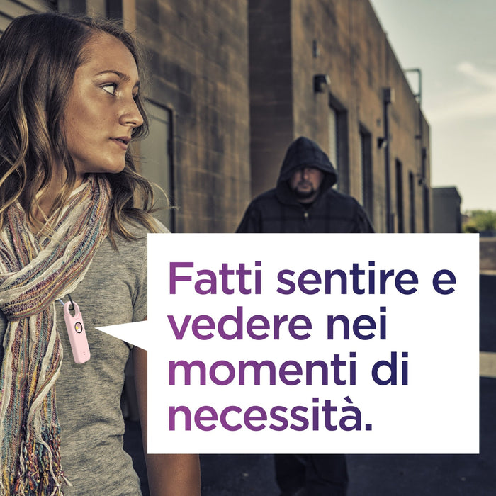 Allarme Personale Antiaggressione, Indispensabile Per Difesa Personale Con Sirena Antiaggressione Da 130 DB E Luce LED, Per Donne, Uomini, Bambini E Anziani, Ricaricabile - Foto 11